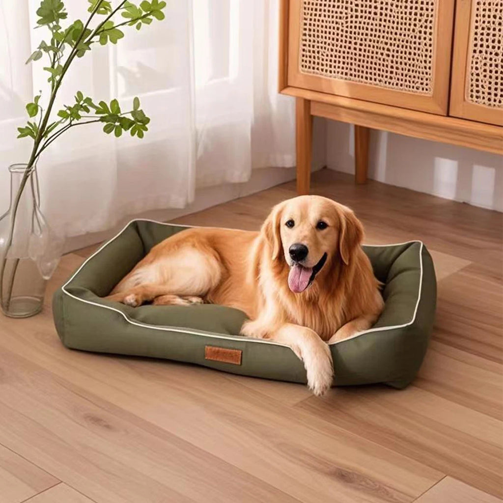 NovaZone All-Season Square Dog Bed — Bite-Resistant Comfort