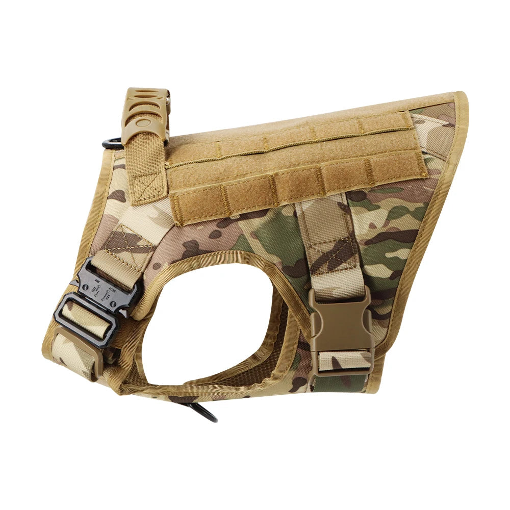 Tactical Military Dog Harness & Leash Set for Large Dogs — Training, Walking & Hunting