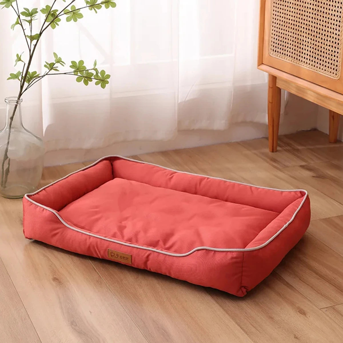 NovaZone All-Season Square Dog Bed — Bite-Resistant Comfort
