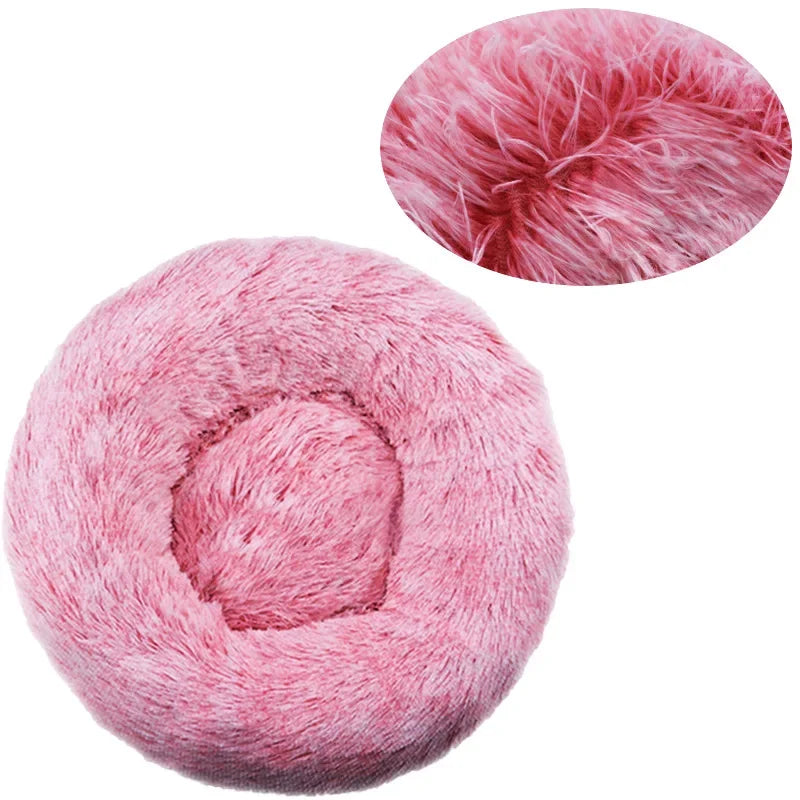 NovaZone Round Plush Pet Bed — 6 Sizes, Ultra Soft