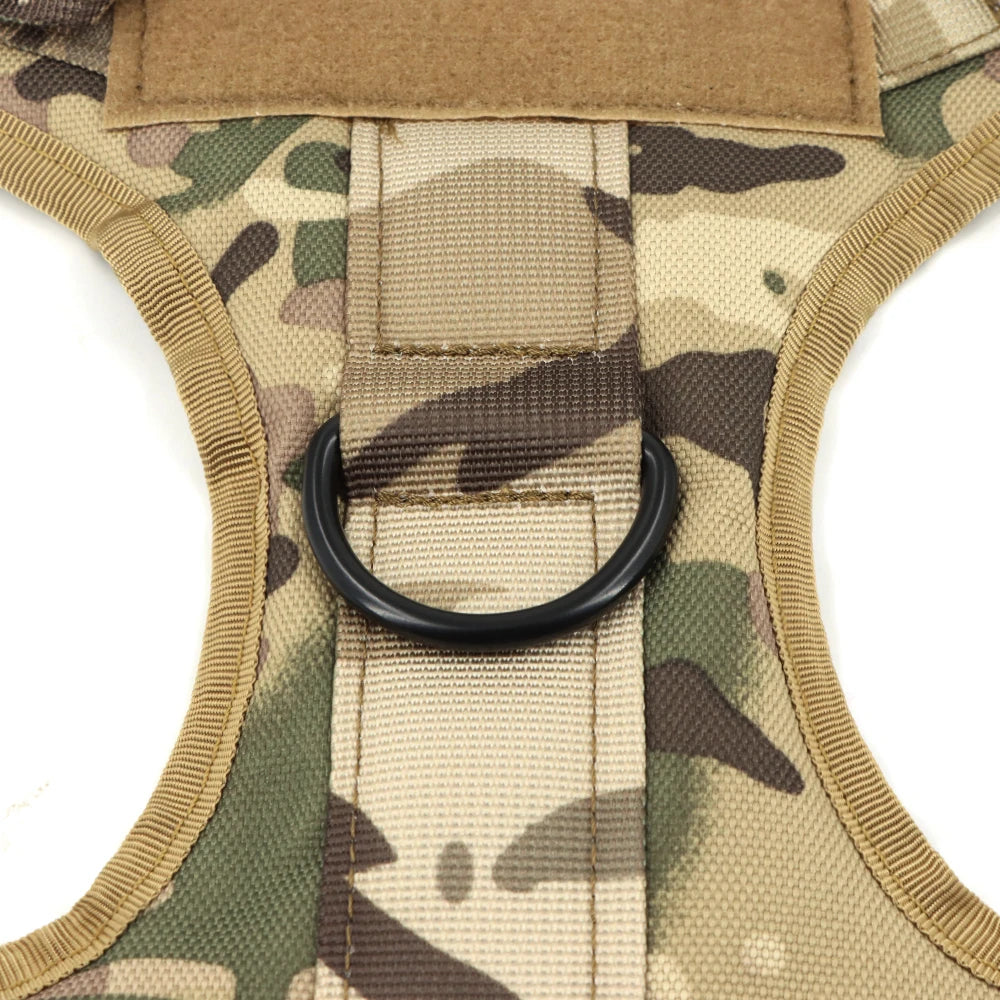 Tactical Military Dog Harness & Leash Set for Large Dogs — Training, Walking & Hunting