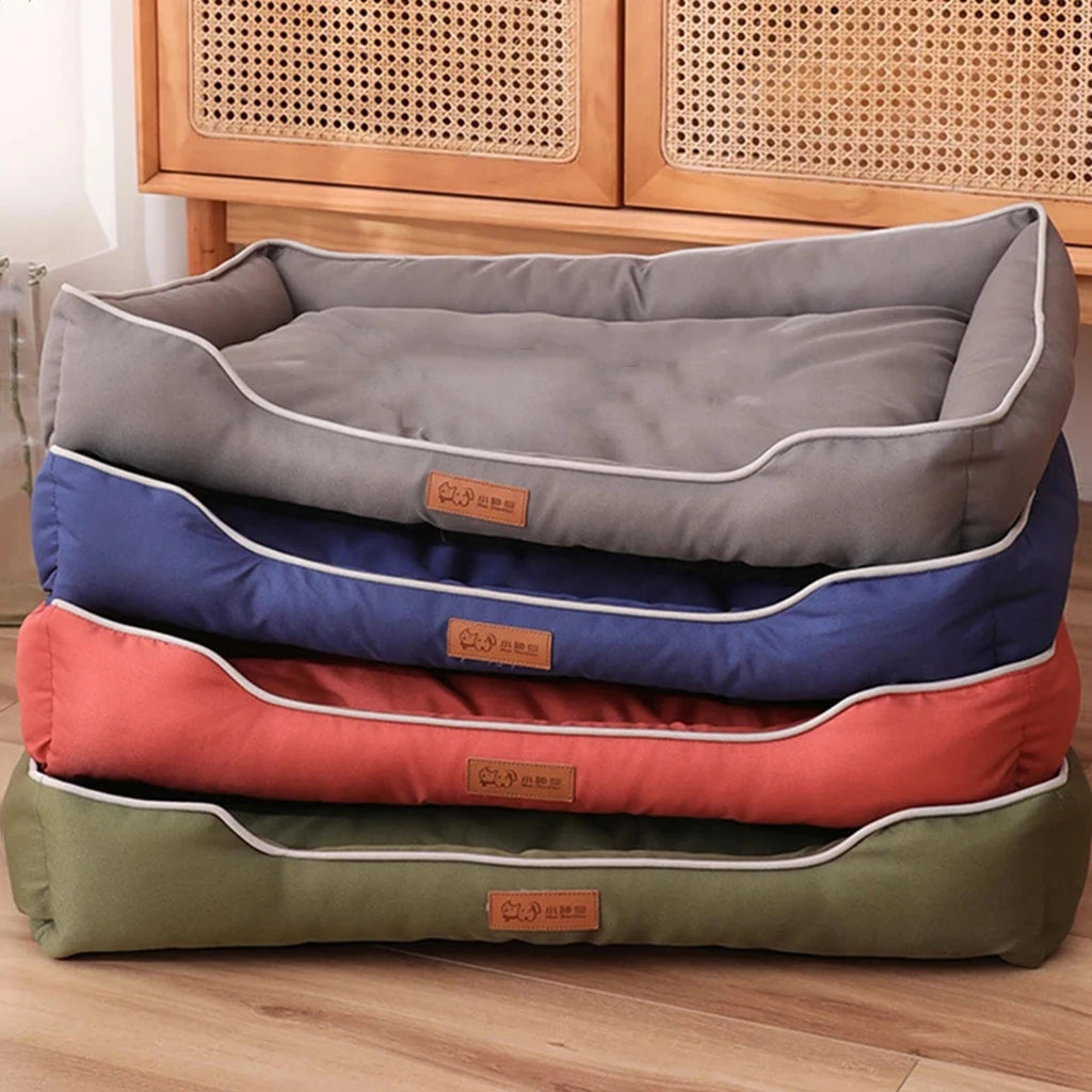 NovaZone All-Season Square Dog Bed — Bite-Resistant Comfort