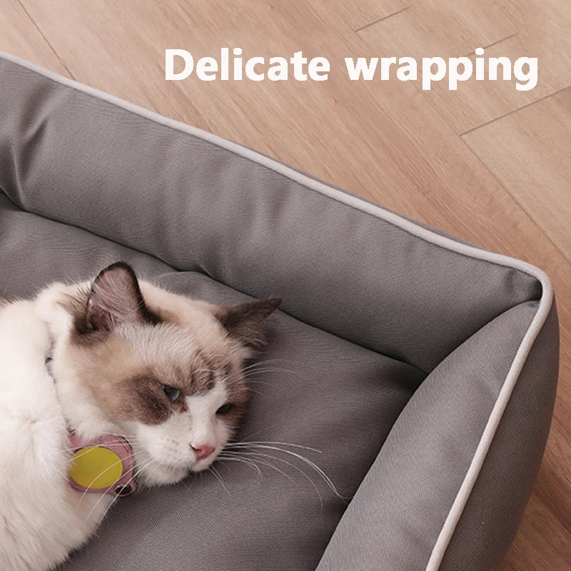 NovaZone All-Season Square Dog Bed — Bite-Resistant Comfort