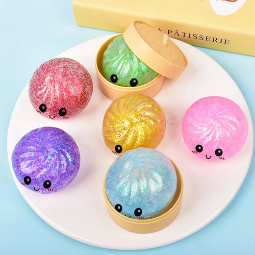 NovaZone Colorful Squishy Squeeze Ball — Fun Stress Relief Toy