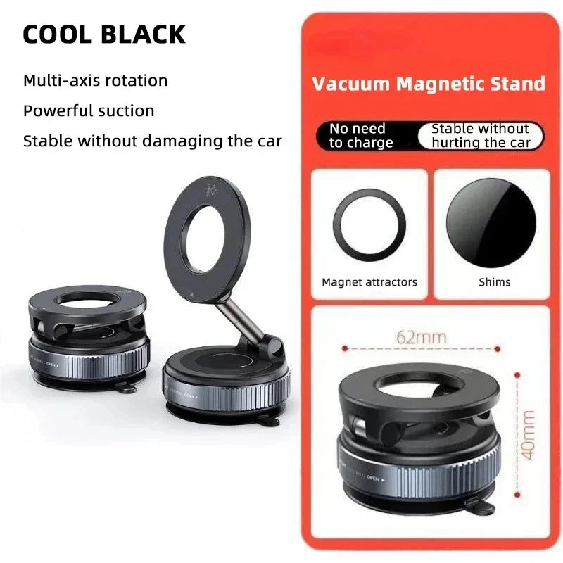 Rotating Magnetic Phone Holder – Universal Suction Stand for Car & Home