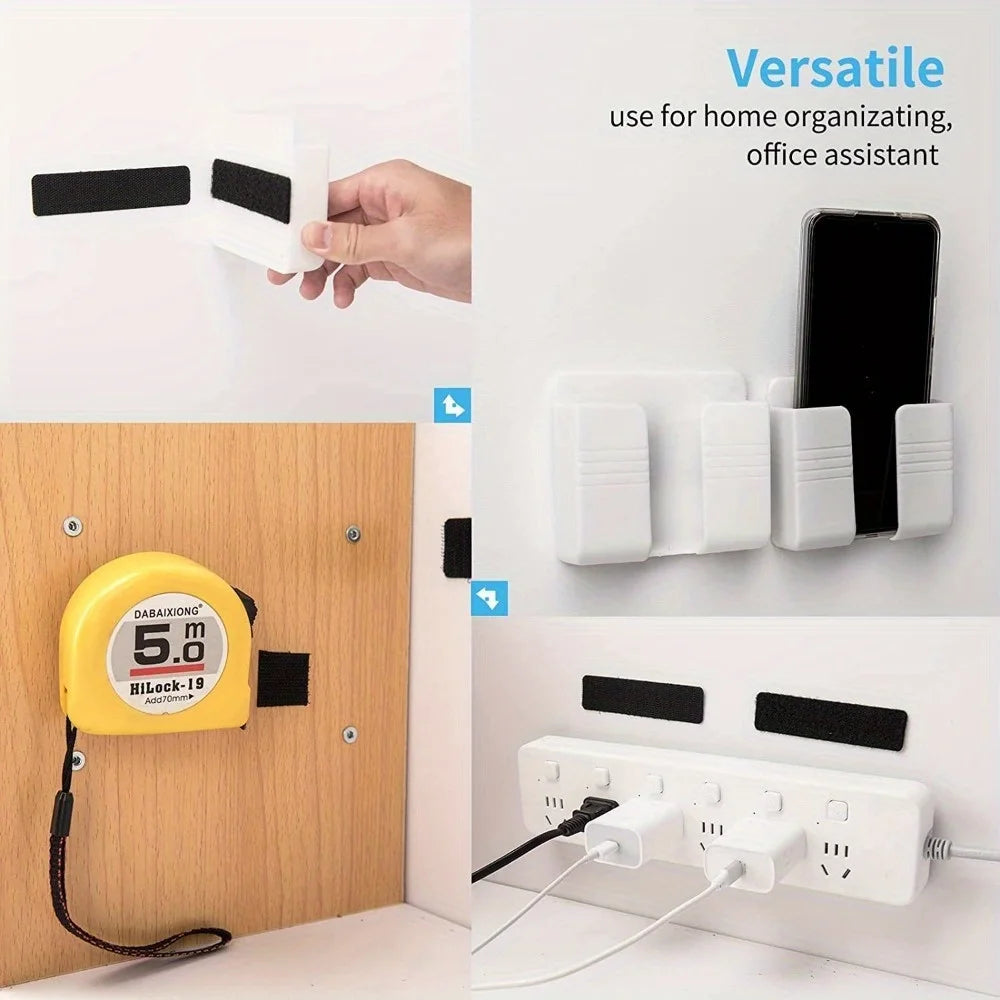 10Pcs Strong Self-Adhesive Hook and Loop Fastener Tape Rectangle Nylon Sticker Adhesive Tape With Strong Glue For DIY CraftNylon