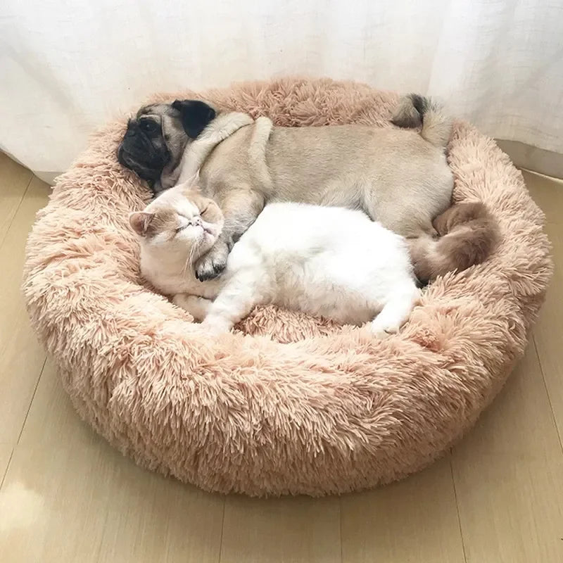 NovaZone Round Plush Pet Bed — 6 Sizes, Ultra Soft