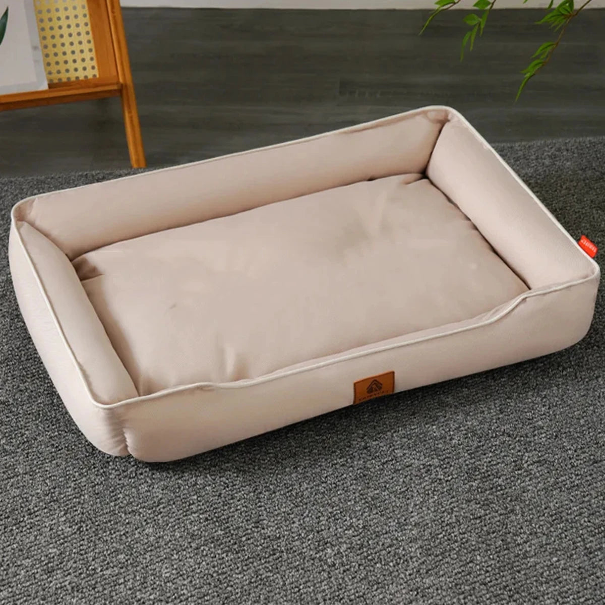 NovaZone All-Season Square Dog Bed — Bite-Resistant Comfort