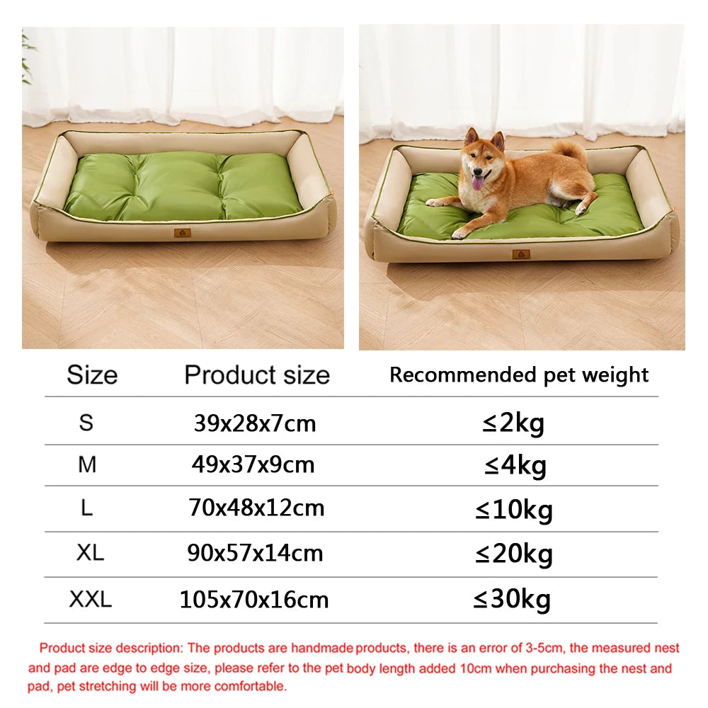 NovaZone All-Season Square Dog Bed — Bite-Resistant Comfort
