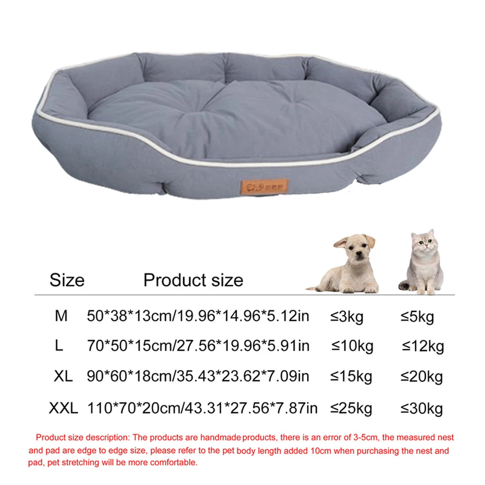 NovaZone All-Season Square Dog Bed — Bite-Resistant Comfort