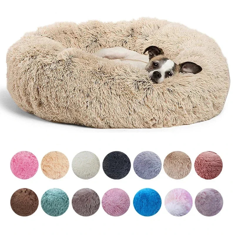 NovaZone Round Plush Pet Bed — 6 Sizes, Ultra Soft