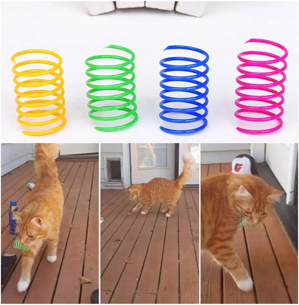 Cat Spring Coil Toys 200 Pack — The Ultimate Cat Entertainment Set