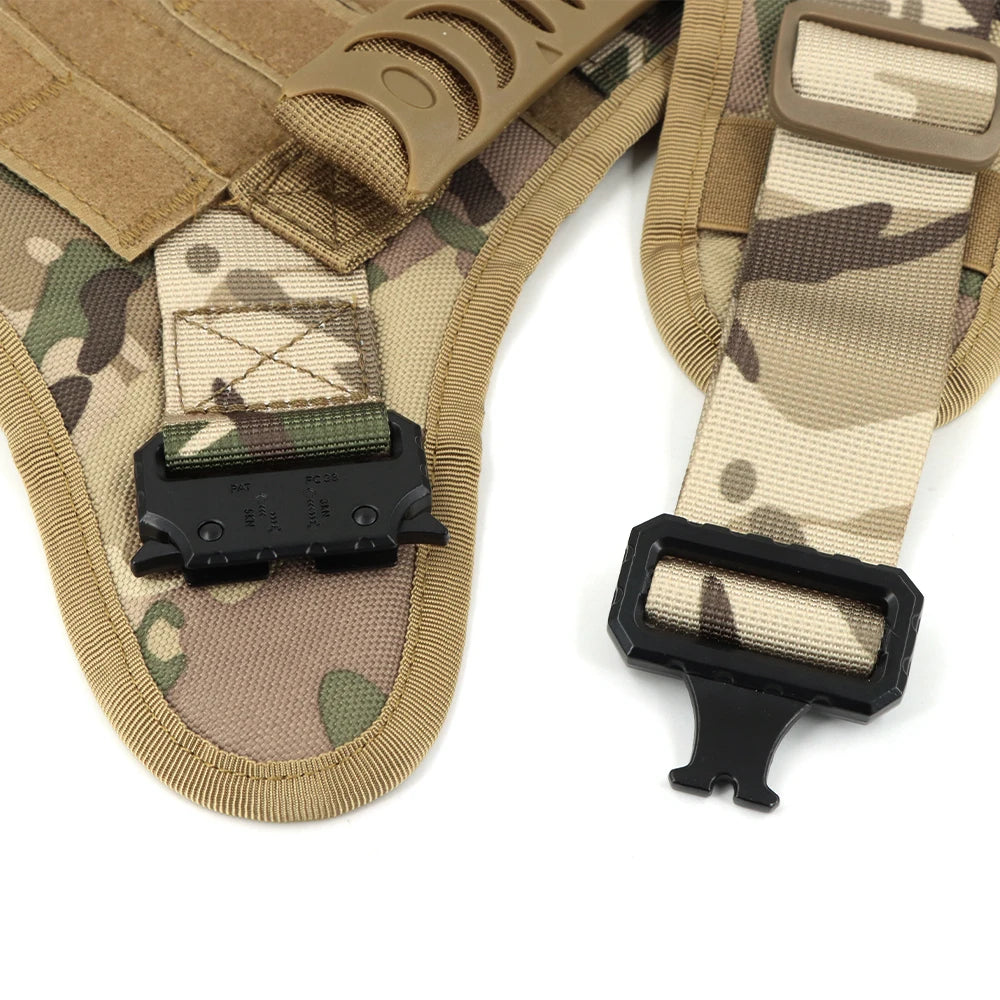 Tactical Military Dog Harness & Leash Set for Large Dogs — Training, Walking & Hunting