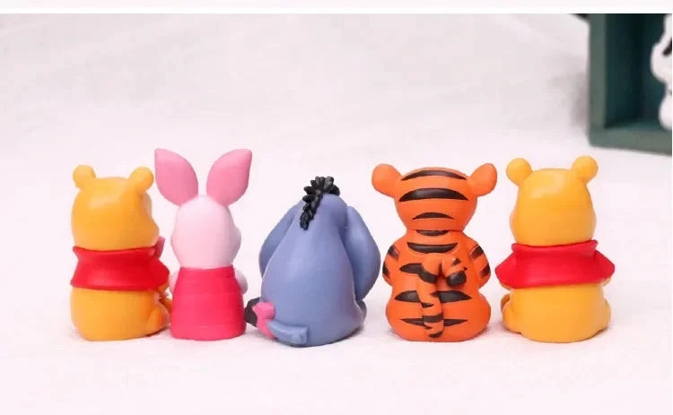 10pcs/set Cartoon Winnie The Pooh Action Figure Toy Pooh Bear Tigger Eeyore Piglet Action Figure Dolls Toy For Kids Gifts