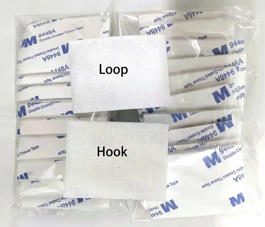 10Pcs Strong Self-Adhesive Hook and Loop Fastener Tape Rectangle Nylon Sticker Adhesive Tape With Strong Glue For DIY CraftNylon