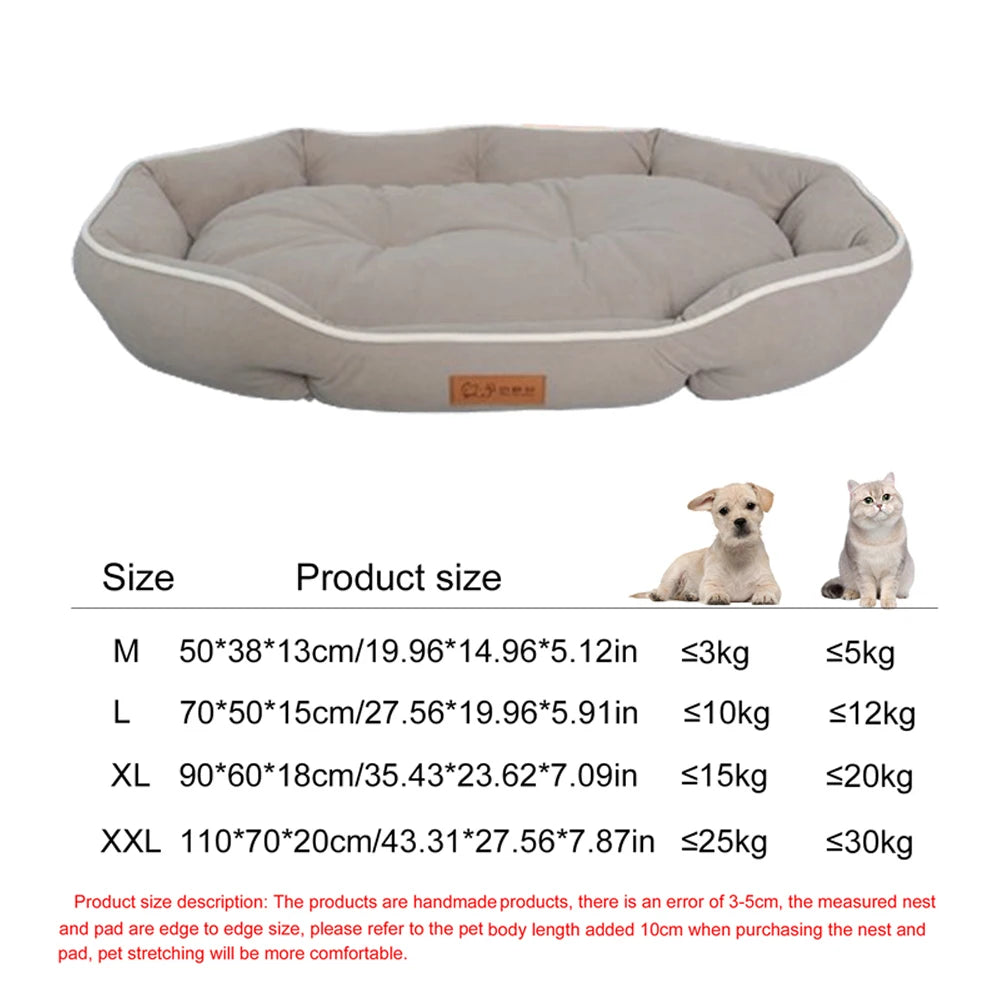 NovaZone All-Season Square Dog Bed — Bite-Resistant Comfort