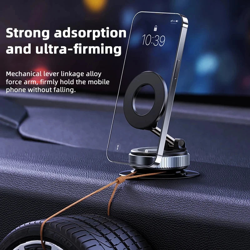 Rotating Magnetic Phone Holder – Universal Suction Stand for Car & Home