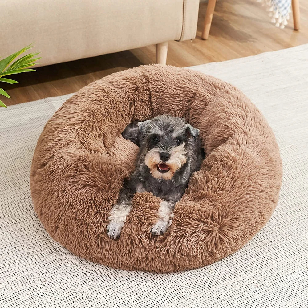 NovaZone Round Plush Pet Bed — 6 Sizes, Ultra Soft