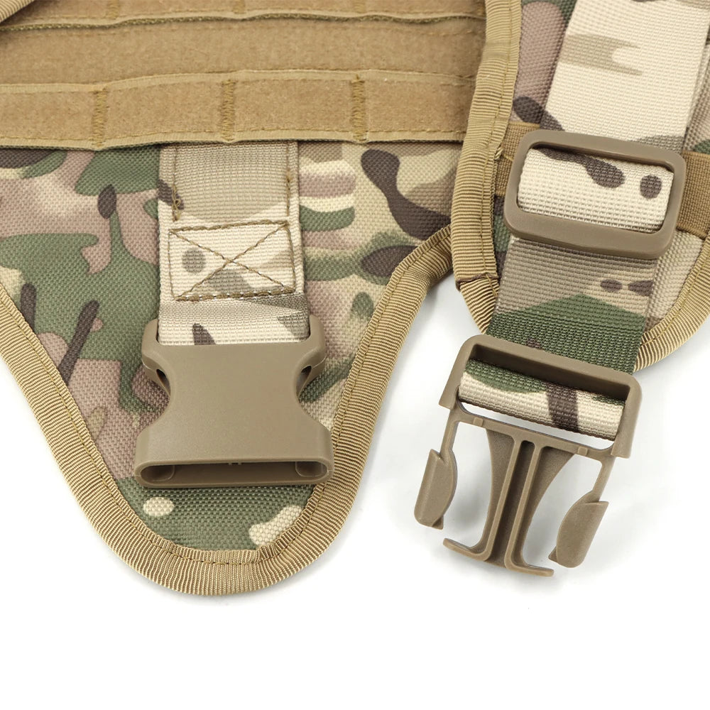 Tactical Military Dog Harness & Leash Set for Large Dogs — Training, Walking & Hunting