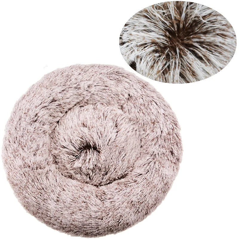 NovaZone Round Plush Pet Bed — 6 Sizes, Ultra Soft