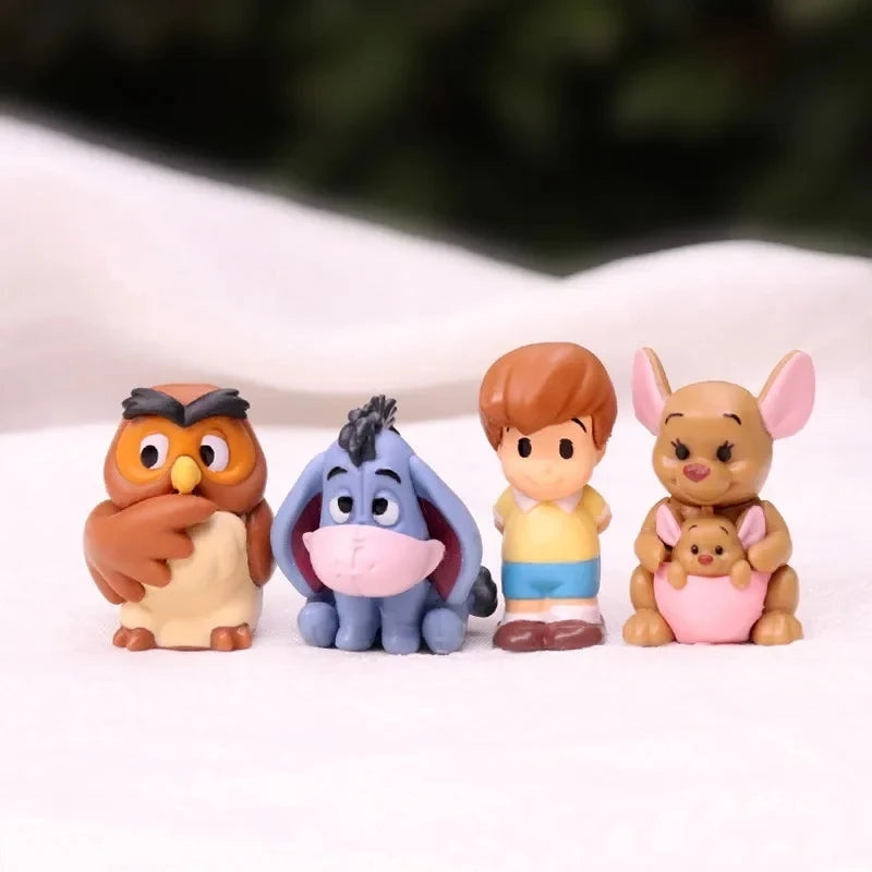 10pcs/set Cartoon Winnie The Pooh Action Figure Toy Pooh Bear Tigger Eeyore Piglet Action Figure Dolls Toy For Kids Gifts