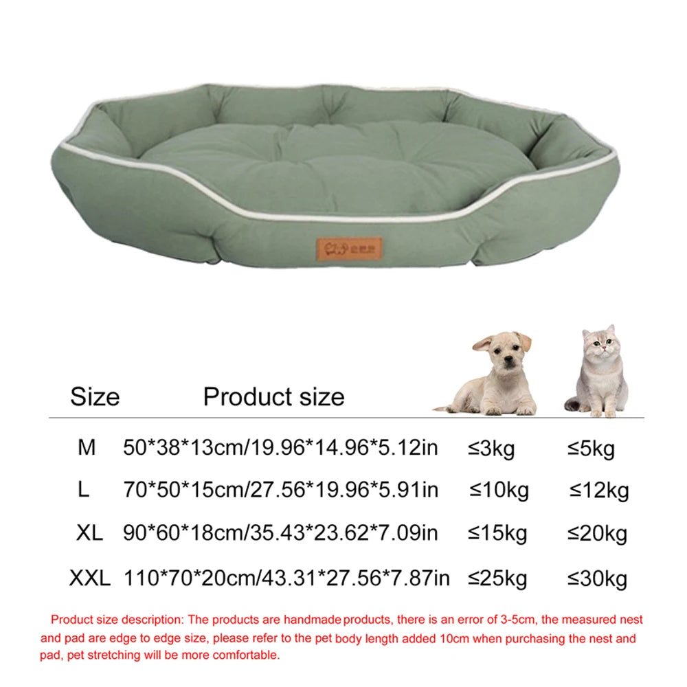 NovaZone All-Season Square Dog Bed — Bite-Resistant Comfort