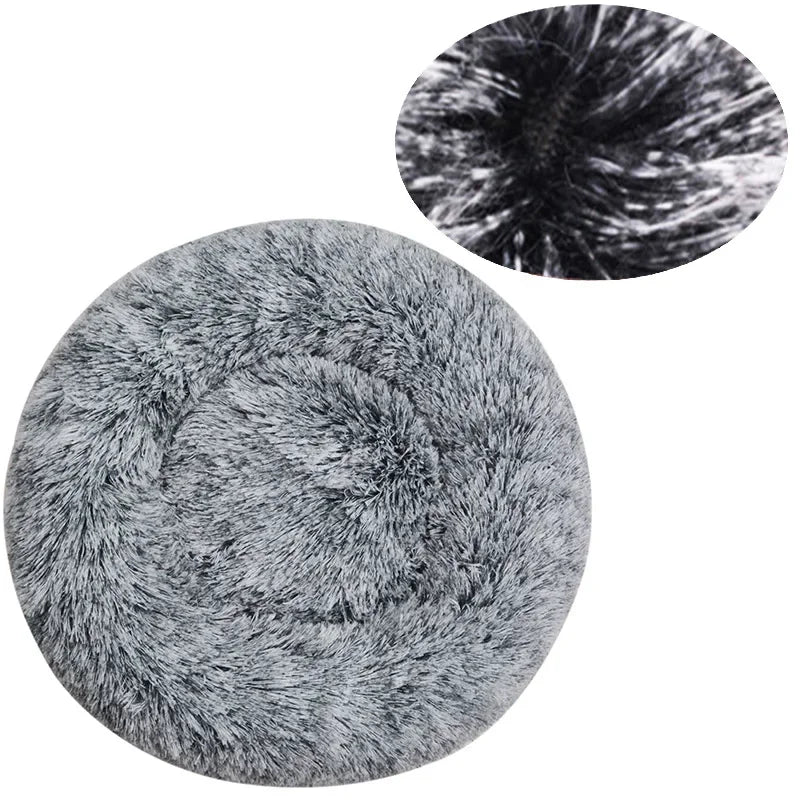 NovaZone Round Plush Pet Bed — 6 Sizes, Ultra Soft