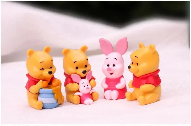 10pcs/set Cartoon Winnie The Pooh Action Figure Toy Pooh Bear Tigger Eeyore Piglet Action Figure Dolls Toy For Kids Gifts