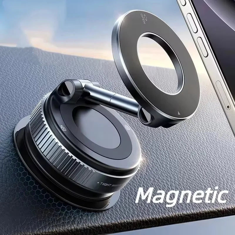 Rotating Magnetic Phone Holder – Universal Suction Stand for Car & Home