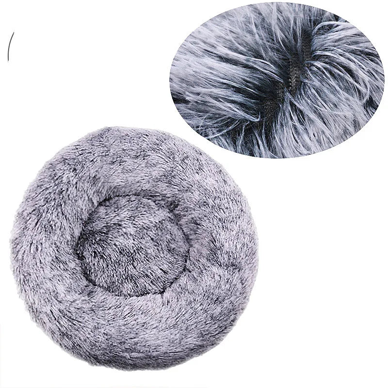 NovaZone Round Plush Pet Bed — 6 Sizes, Ultra Soft