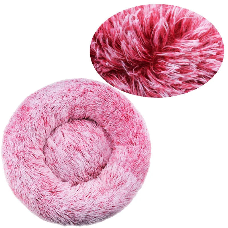 NovaZone Round Plush Pet Bed — 6 Sizes, Ultra Soft