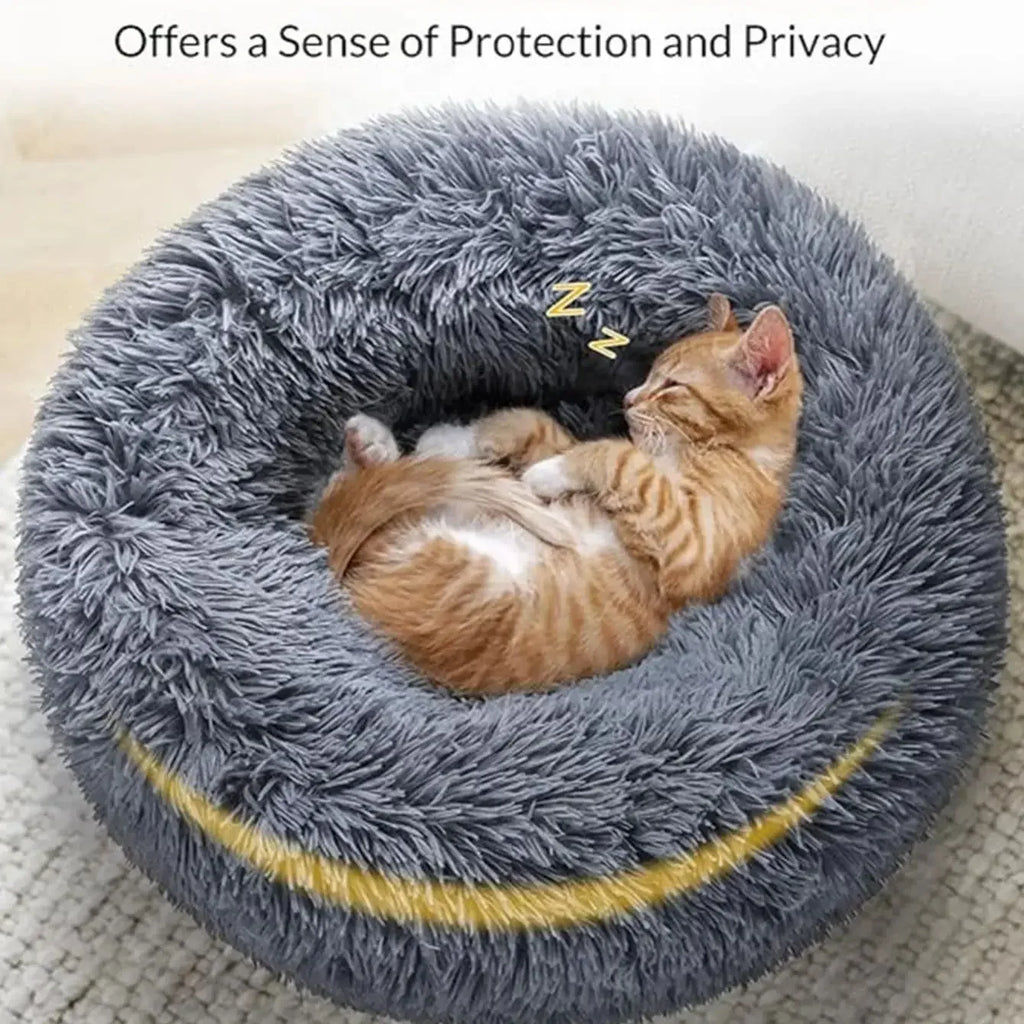 NovaZone Round Plush Pet Bed — 6 Sizes, Ultra Soft