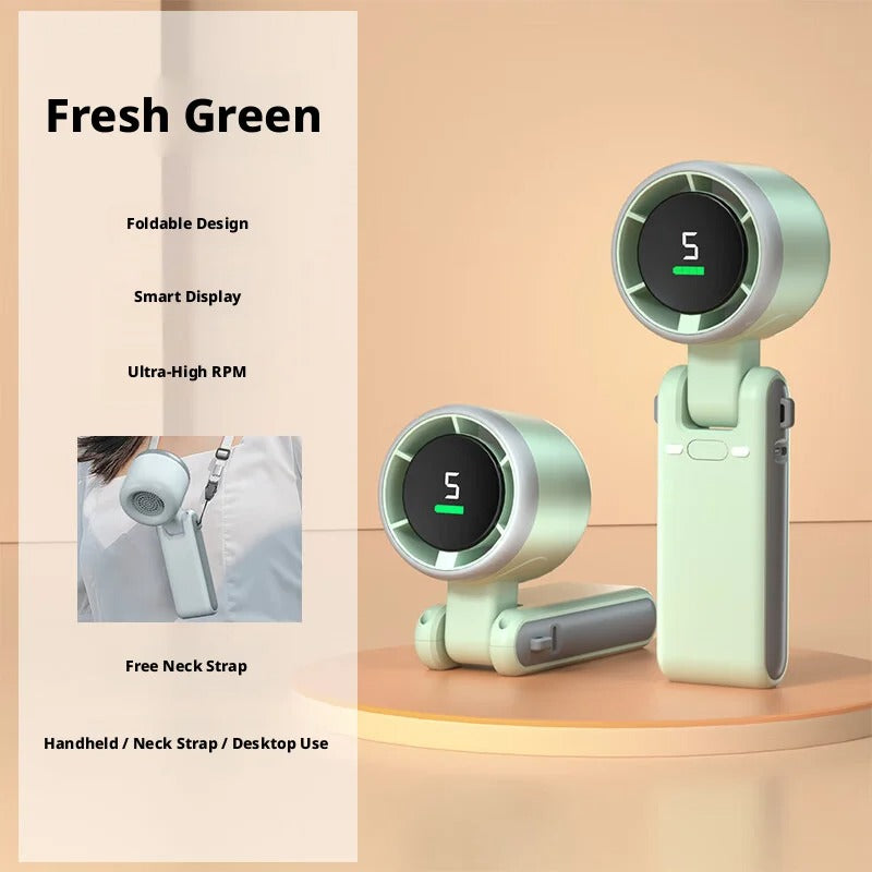 Digital Display High Speed Small Handheld Fan USB
