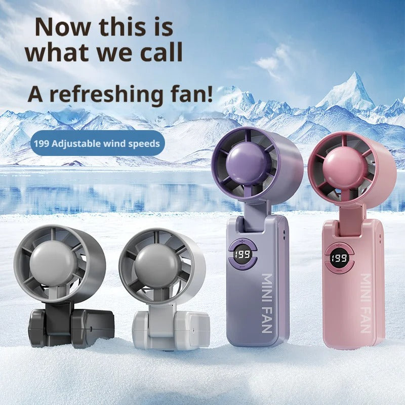 Digital Display High Speed Small Handheld Fan USB