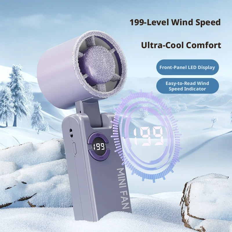 Digital Display High Speed Small Handheld Fan USB
