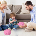 Pink Brain Squishy Stress Toy - Soft Fidget Ball for Anxiety Relief & Desk Gift
